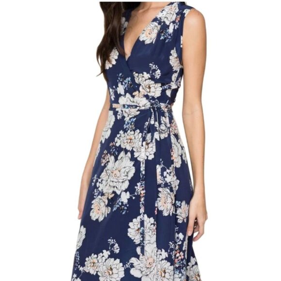 YUMI KIM Women's Prince Street Wrap Dress Blue Floral NEW Size Small $248 [jb] - Picture 2 of 6
